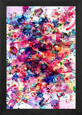 Let the colors explode Gerahmtes Wandbild Poster Leinwanddruck Bild