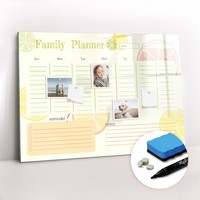 Glas Magnet Pinnwand Wandmontage FüR Fotos Notizen Familienplaner 100X70 Cm