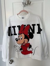 New With Tags NWT Large L Disney Minnie Mouse double sided sweatshirt