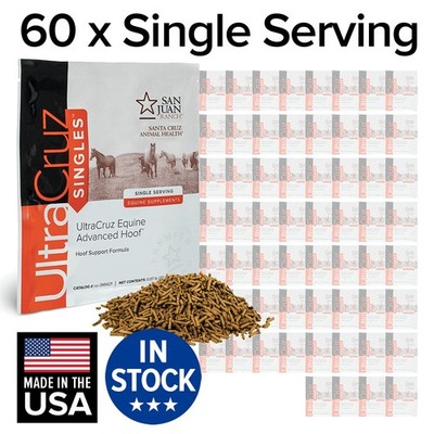 UltraCruz Equine Advanced Hoof Horse Supplement, 60 Single Serv Pellet (60 Day)