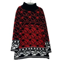 Long Sweater Turtle Neck womens size small oversized euc e1350