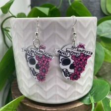 2  Silver-tone Acrylic Retro Drop Dangle Earring Set New Free Ship C1368