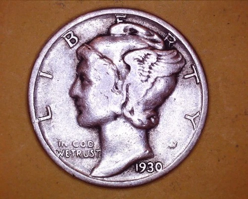 1930 Mercury Head Silver Dime  FINE ~ **1223-5