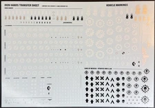 Iron Hands Transfer Sheet Decals Space Marines Warhammer 40k - (x1)