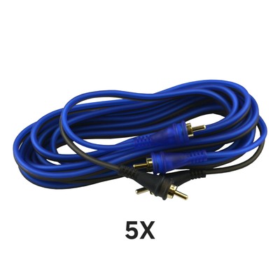 Audiopipe Superflex BMS-BLS RCA 10FT 5 PK