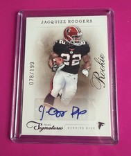 2011 Panini Prime Signatures RC Auto Jacquizz Rodgers 78/199 ATL Falcons
