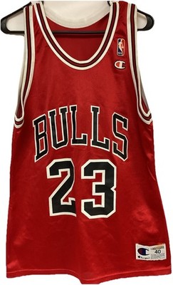 Champion Michael Jordan Jersey Chicago Bulls #23 NBA Sz 40 Made in