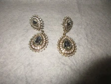 Park Lane  Gold Tone  Pierced Fashion Earrings Center CZ  Statement