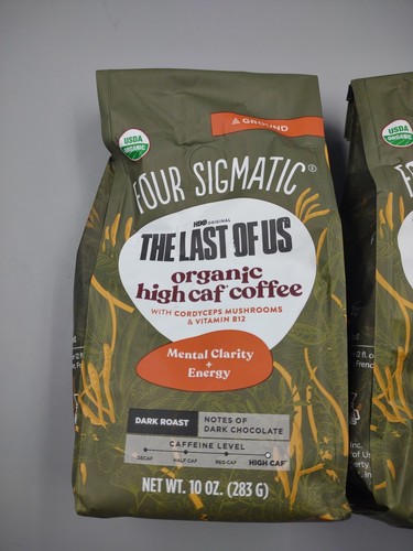 Lotto di 2 quattro caffè Sigmatic The Last of Us biologico High Caf ~ 10 oz ~ scadenza 3/27 - Foto 2 di 12