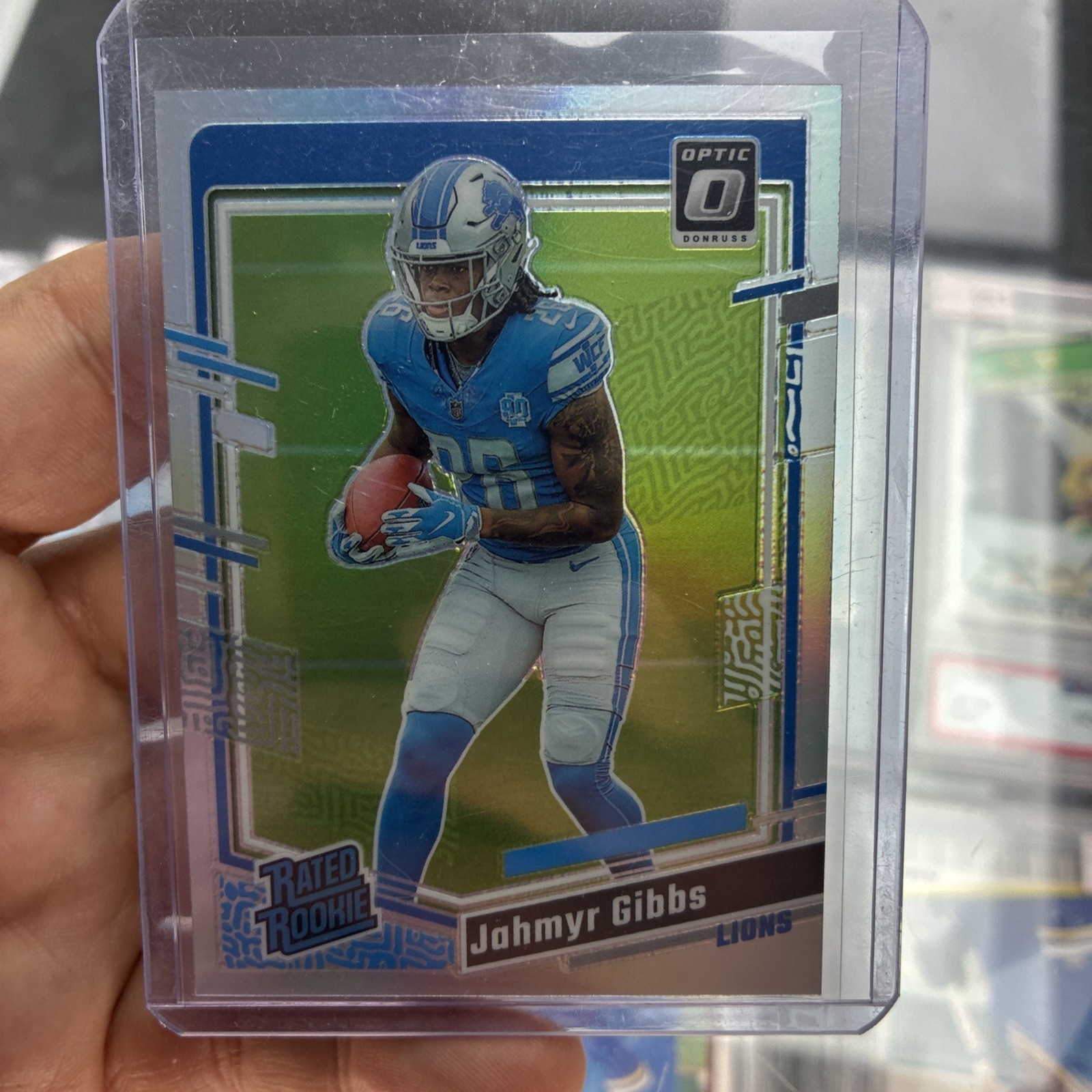 Jahmyr Gibbs Panini Donruss Optic #236 Holo