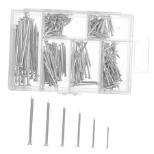 Hardware Nails Assortment Kit Wall Nails 4 Sizes Small Nails for Hanging 