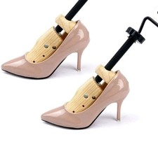One Pair 2-way Wooden Adjustable Shoe Stretcher for Men Women