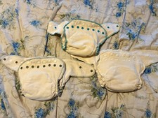 Handmade Hemp Cloth Diaper, One Size, Lot of 3