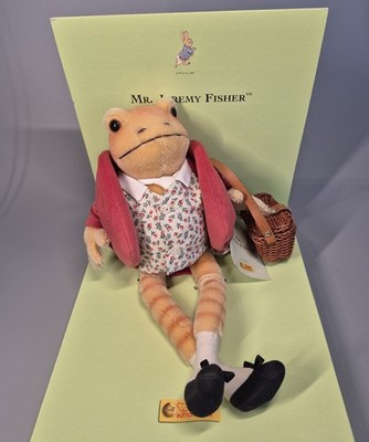 Steiff Rarität Beatrix Potter Mr. Jeremy Fischer , 18cm, neuwertig, (354243)