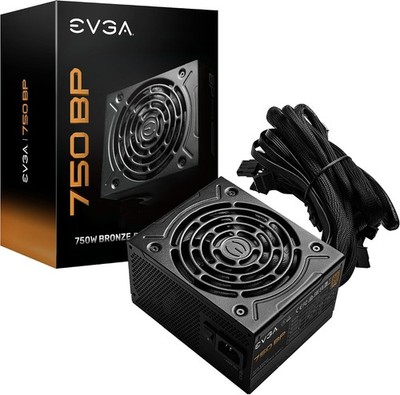 EVGA - 750 BP - 100-BP-0750-K1 80+ Bronze 750W - Power Supply - Black
