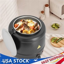 Electric Soup Warmer 10 Quart Commercial Cast Iron Kettle For Restaurant