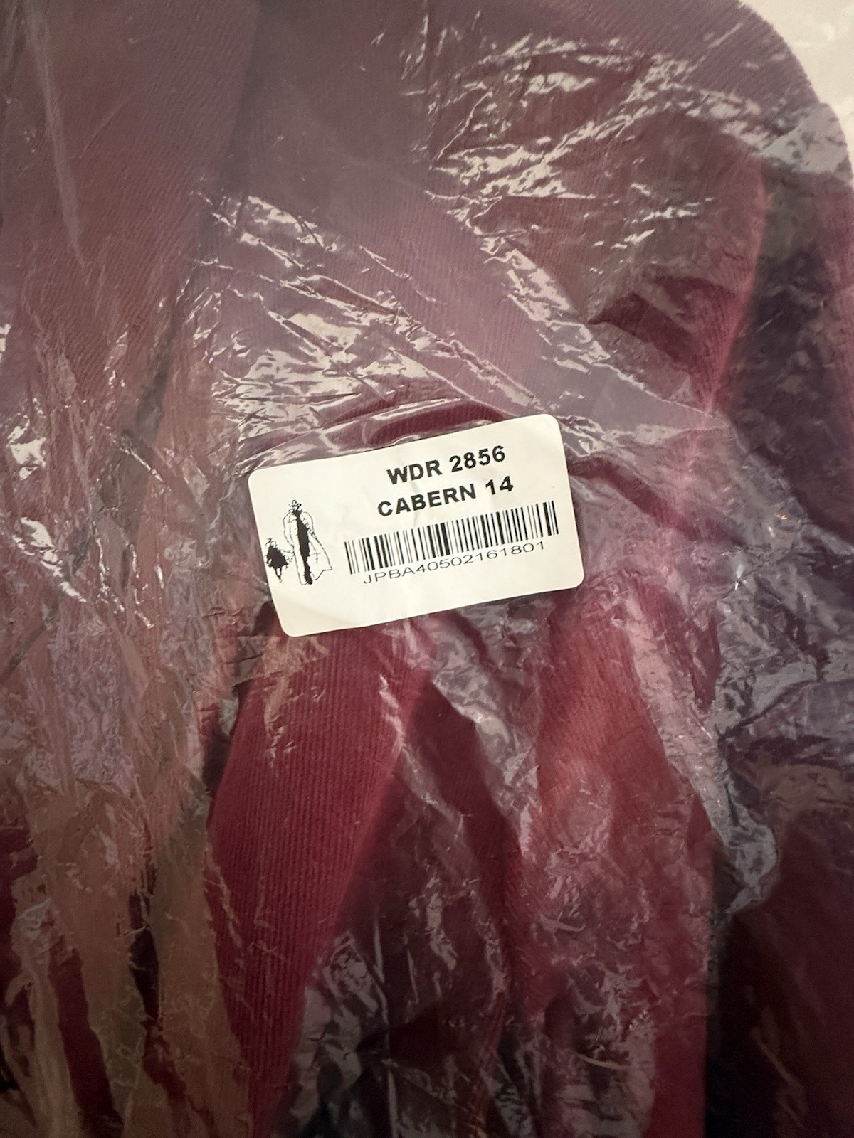 J. Peterman Cotton Corduroy Belted 50s Dress Sz 14 - Red / Cabernet NWT