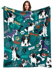 Boston Terrier Blanket Gifts for Women Girls Boston Terrier Lovers Gifts Birt...