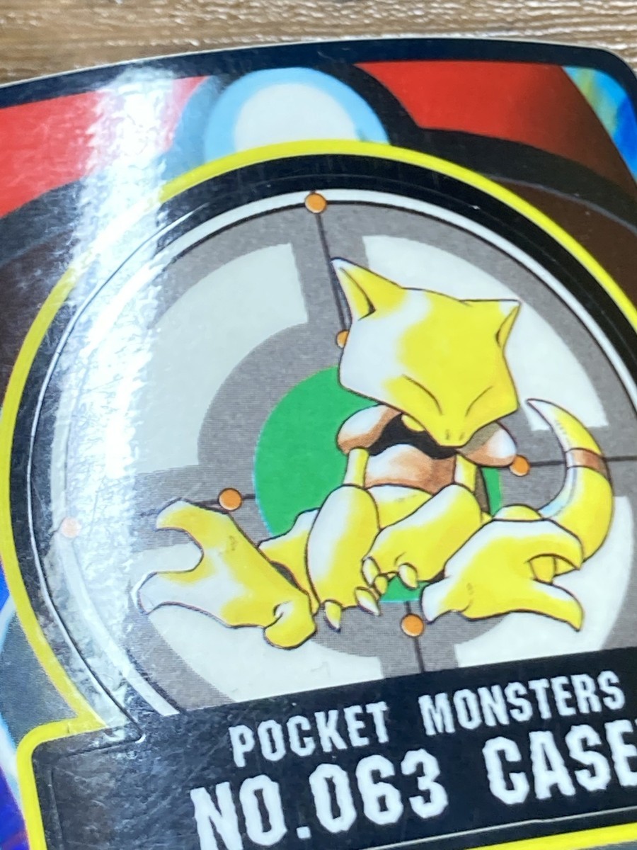 Pokemon Sealdass Sticker Card Abra No.63 Bandai Pocket Monsters