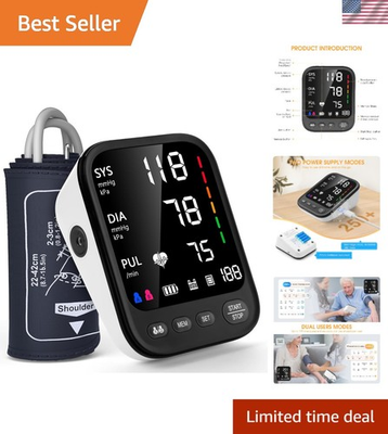 #ad #ad Large Screen Blood Pressure Machine with Arrhythmia Detector $114.29