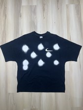 Off-White x Nike Spray Dot T-Shirt Black Graphic Tee Sz Medium Mens CU2477-010