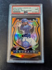 2020 Panini Chronicles Crusade Bo Bichette RC NEON ORANGE #'d /17 PSA 9 MINT