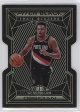 2019 Panini Obsidian Pitch Black Electric Etch Green 17/25 CJ McCollum #4 07o4