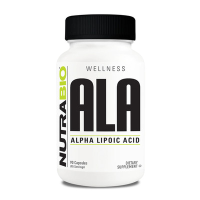 NutraBio - Alpha Lipoic Acid - ALA - 90 Capsules