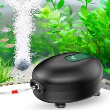 Aquarium Air Pump Quiet Fish Tank Aerator Pump Powerful Oxygen Pump Single Ou...