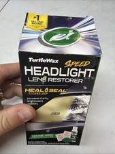 Turtle Wax Speed Headlight Lens Restorer Kit - Heal Seal Technology