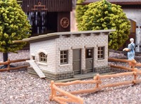 Vollmer 47709 - N Stall Mit Zaun - Neu