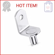 40 Pcs Shelf Support Pegs,1/4 Inch Diameter Shelf Bracket Pegs with Hole,Nickel 