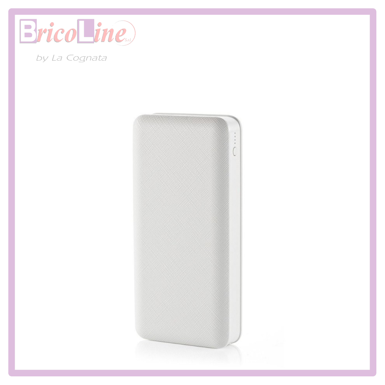 BATTERIA PORTATILE SMARTPHONE POWERBANK 20.000MAH BIANCO V-TAC SKU 8189