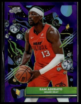 2025-26 Topps Chrome Cosmic #132 Bam Adebayo Purple Nebula Refractor /150 HEAT