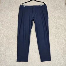Lululemon Pants Men 36X30 (fits 36x28) Navy Blue ABC Slim Fit Tech chino LM5AQYS