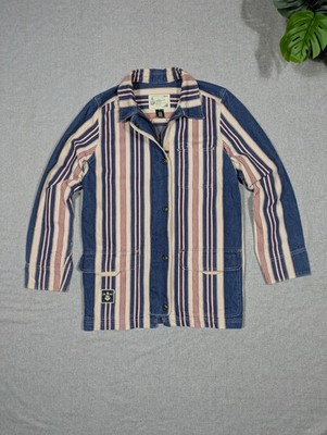 Ralph Lauren S Small stripped vintage Jacket  Damen Jacke denim jeans 1451