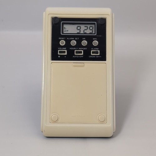 Black Pyramid Talking Alarm Clock T-10 Robot Voice Vintage Tested Working - Picture 4 of 5