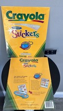 CRAYOLA STARDUST PATTERN STICKERS INKJET PRINTABLE Lot Of 2 DIY 10 SHEETS 2001 X