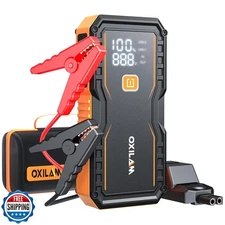 OXILAM Jump Starter 6000A for All Gas/12L Diesel, Car Battery Jum