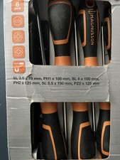Magnusson Screwdriver Set 6 Pieces Mixed Chrome Molybdenum Steel Blades