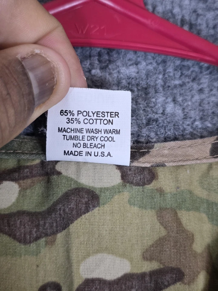 Рубашка скраб Shamron Mills мужская средний камуфляж камуфляж с V-образным вырезом карманы сделано в США - Изображение 3 из 4