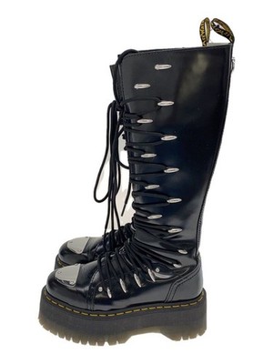 Martens Long Boots Max Lace Up Knee High Platform UK5 Black 1B60LTT  Used