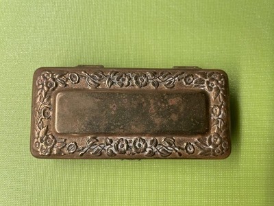 Vintage 1920s Gillette Safety Shaving Razor Travel Kit in Brass Case