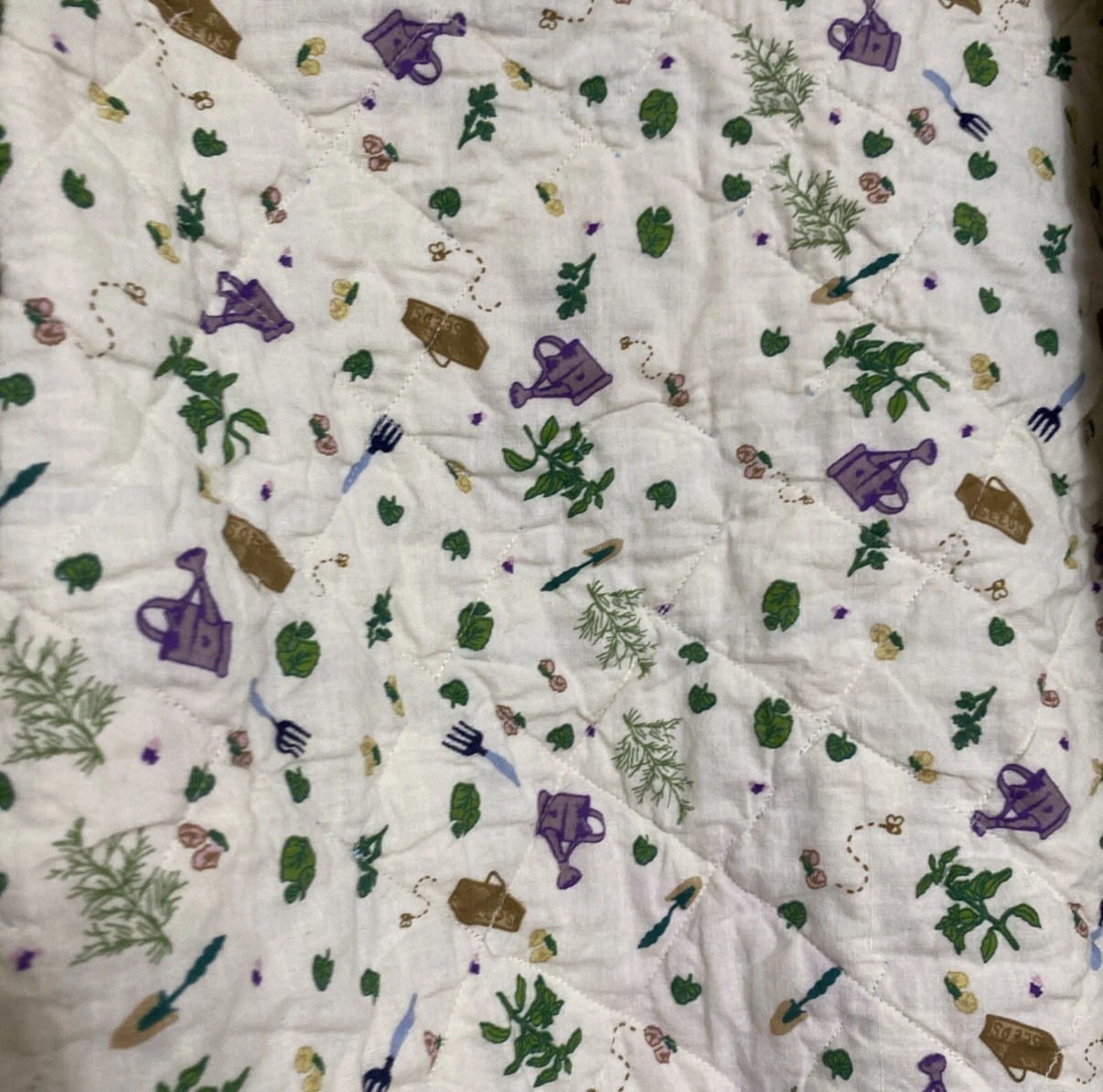 Patch Magic Quilted Patchwork Gardening Theme Jac… - image 14