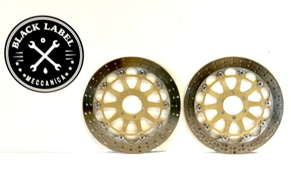 Genuine Ducati 748 996 998 Steel Carrier 320mm Brembo Front Brake Rotors Discs - Image 3 of 4