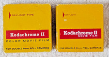 VTG Kodak Kodachrome II Double 8mm Movie Film Lot of 2 Expired 1972 1973 Sealed