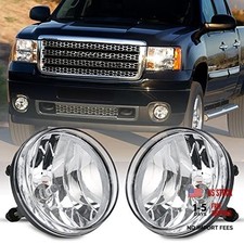 Driving Fog Lights Lamps Aseembly for 2007-2013 GMC Sierra 1500 2007 Clear Lens