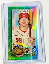 2022 Topps Allen & Ginter Chrome Mini Green Refractors #159 TJ Friedl /99 Rookie