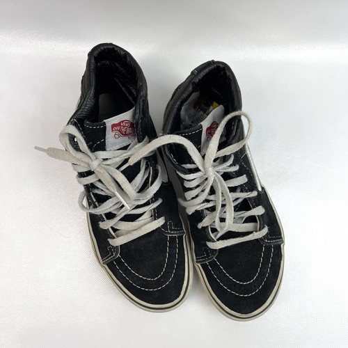 Vans Jungen Skateboard High Top Turnschuhe Schwarz Schuhe Jugend Größe 2,5 Freizeit Klassisch - Bild 10 von 16