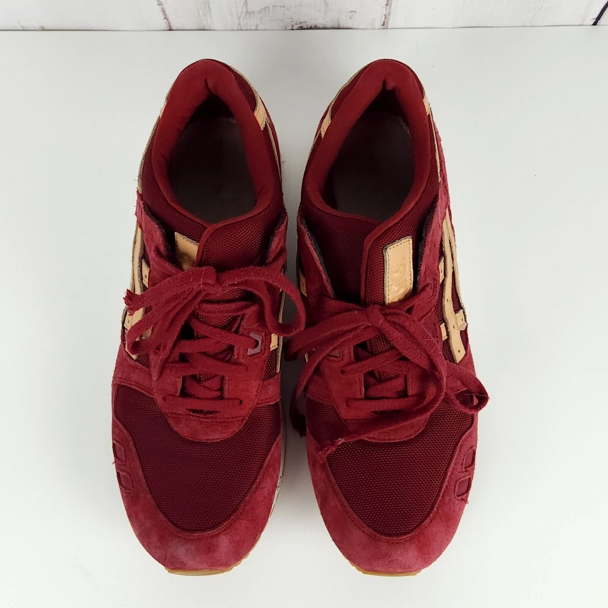 Asics Gel Lyte III Veg Tan Pack Red Suede Sneakers H6V3N Men s